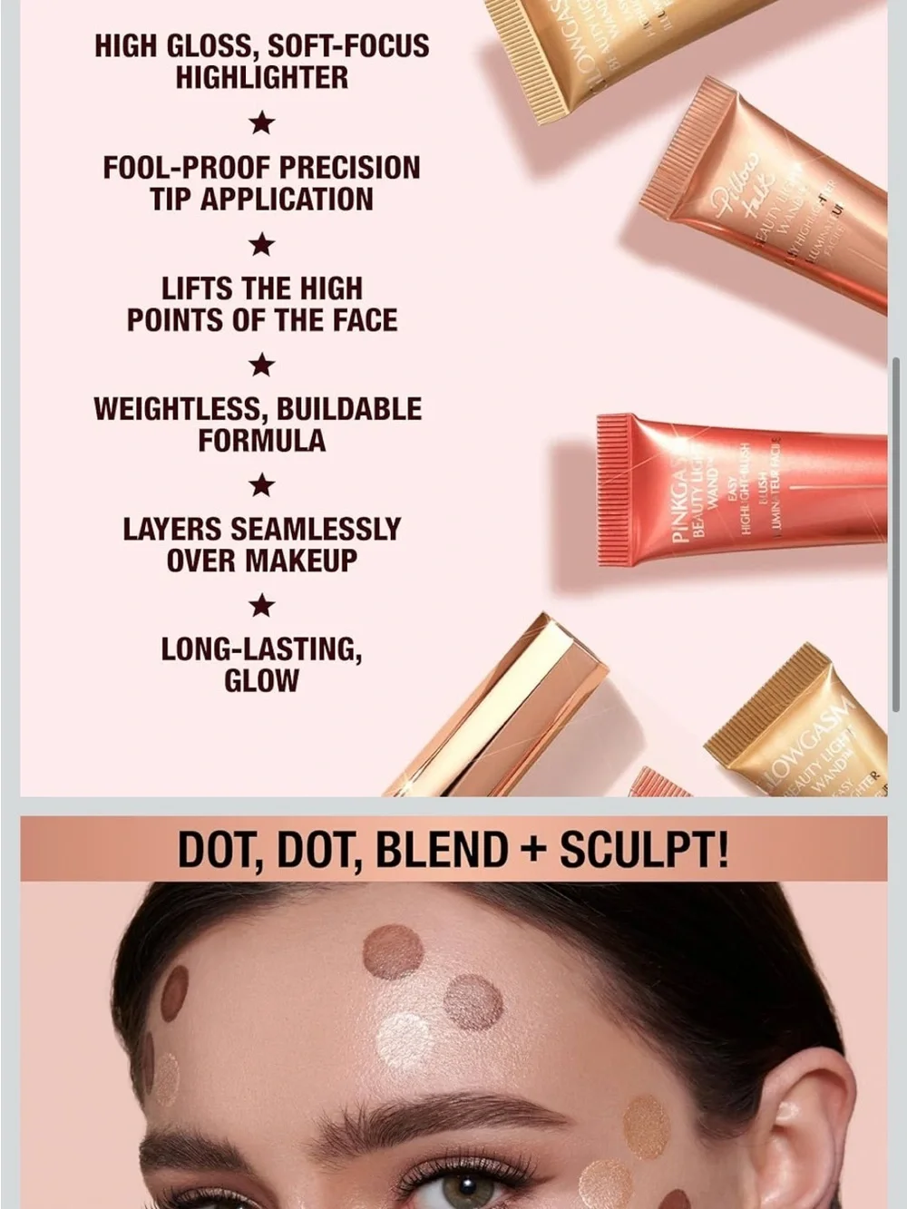 Charlotte Tilbury Pink Champagne Liquid Highlighter Wand